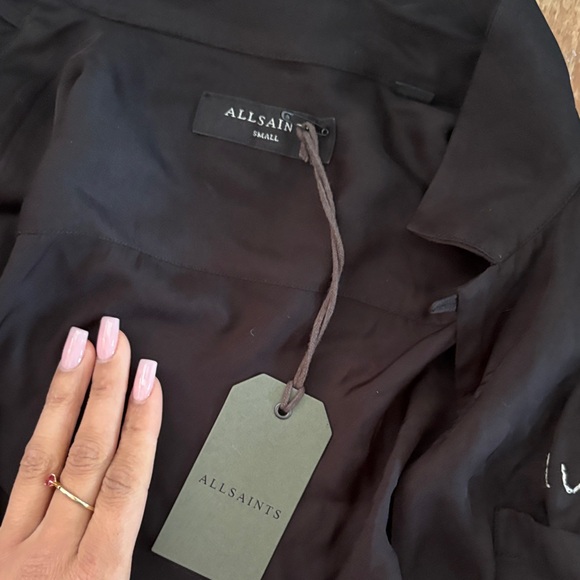 All Saints black button down - Picture 2 of 4